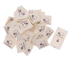 100 Stuks Handgemaakte Stoffen Labels voor Kleding, Naaien, Doe-Het-Zelf en Decoratie