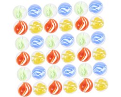 100 Stuks Kleurrijke Glazen Knikkers Stevige Ronde Glazen Ballen voor Spelletjes Decoratie Geschikt voor Vissenkommen Vazen Kinderspeelgoed