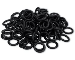100 stuks nitril rubber O-ringen, 16 x 2,4 mm afdichtringen voor wasmachine, kraan en sanitair in keuken en badkamer