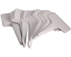100 stuks - Plantenlabels - Plantenstekers Steeketiketten - Wit