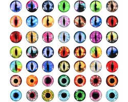 100 stuks ronde glazen ogen voor dieren, gehaakte ogen, gemengde kleuren, 20 mm, 100 stuks