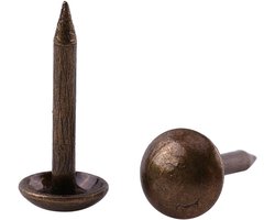 100 Stuks Vintage Bekledigingsnagels voor Meubels - Elegante Messing Tacks voor Sofa en Stoelen