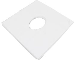 100 stuks wegwerphoezen voor het gezicht, hygiënische massagetafelhoezen van papier, hoofdsteunhoezen voor massagetafels en massagestoelen, 15,4 x 15,4 inch (wit)