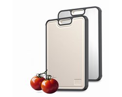 100% Titanium Snijplank met Rasp - Cutting Board - Snijplankenset - 38,5 x 26,5 cm