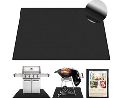 100 x 150 cm, vuurvaste onderlegger, hittebestendig tot 1800 graden Celsius, grilltapijt, vloerbeschermingsmat, grillmatten, vloermat, vuurplaatsmat, outdoor, BBQ-mat voor gasgrill, houtskoolgrill