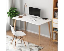 100 x 60 x 73 cm Nordic Style Home Office Study Dessch Wit