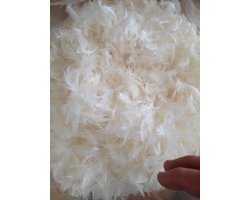 100% zuivere eendenveren 200 gram - Kussenvulling - navulling - donzen vulling - donsvulling - eendendons - eenden veren - verenvulling -