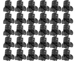 100 Zwarte Miniclips voor Meisjes en Kinderen - Feestjes Accessoires en Afspraakjes - Handige Haarklemmen