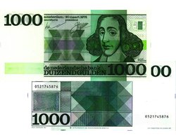 1000 gulden 1972 Spinoza