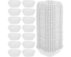 1000 stuks Witte Mini Vierkante Bakken Cups - Cake Pannen en Wrappers - Papieren Cupcake Liners voor Bruiloften en Verjaardagen - Desserts en Muffin Cases