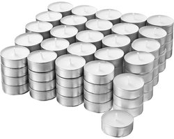 1000 Witte Theelichtjes - Lange Brandduur (ca. 4 Uur) - Geurloos - Ø 38 mm