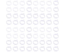 100x Plantenclips Transparant – PP Kunststof, 3 cm voor Tomaten, Komkommers & Klimplanten