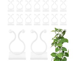 100x Zelfklevende Plantenclips – Sterke Wandclips voor Klimplanten & Kabelgeleiding – Wit