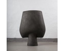 101 Copenhagen Sphere Vase Square, Big - Dark Grey