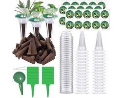 108 Stuks Groei Sponsen, Vervangings Sponsen voor Hydroponische Tuin, Tuinaccessoires met Plant Mandjes, Groei Kappen en Hydroponische Steunen voor Binnen en Buiten Gebruik