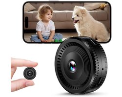 1080P HD WiFi Camera - Bewakingscamera Binnenhuis - Nachtzicht en Bewegingsdetectie - Voor Baby/Dier/Huisbeveiliging - Mini Camera - App Bediening SD Opslag