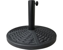 10kg Heavy Duty Rotan Effect Parasol Base 42CM met Gewichtsverdeling - Ram