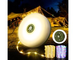 10m Camping Decoratieve Lichtsnoer - lichtsnoer buiten - fairy lights - 4-in-1 Waterdichte Buitenlamp - Warme Kleuren