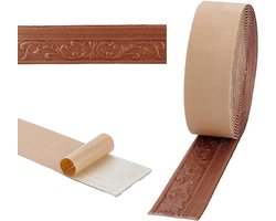 10M Peel and Stick Zelfklevende Schuimrand, 8cm Breed 3D Decoratieve Wandrand voor Thuis en Hotel, Ideaal voor Doe-Het-Zelf Decoratie en Wandafwerking