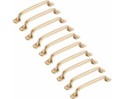 10pcs Gold Cabinet Handle 128mm-Furniture Handle Kitchen Cabinet Door Handles Cupboard