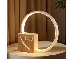 10W Bedlamp met USB Oplaadfunctie - Zonsopgang Wekker - Touch Dimbare Tafellamp - 3 Helderheidsniveaus Nachtlamp - Slaaphulp voor Baby’s en Volwassenen - Slaapkamer en Woonkamer
