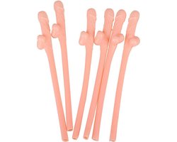 10x Piemel rietjes - Vrijgezellenfeest - Penis rietjes 10 stuks