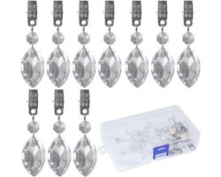 10x Zware Tafelkleedklemmen Kristalheldere Hangers voor Buiten & Picknicktafels
