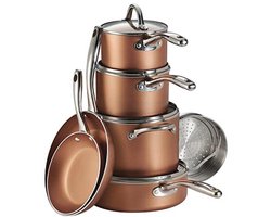 11-delige Kookgerei Set Nonstick Metallic Koper