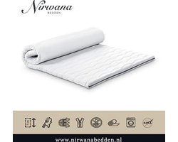 110x190 Topdekmatras - Topper NASA-VISCO - Traagschuim - 7 CM - Nirwana Bedden