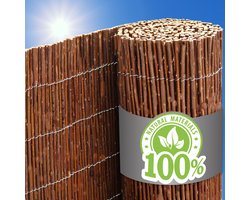 110x500 Wilgenmat Balkon - Wilgen Schutting als Tuinscherm Balkonscherm - Tuin Terras Afscherming