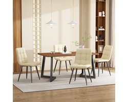 117x68cm Eettafel,(1-St), metalen frame rechthoekige eettafel, houtnerf keuken tafel met metalen poten voor eetkamer woonkamer, zwart/walnoot