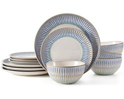 12-delige Servieset Taupe voor 4 Personen