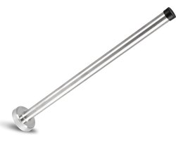 12 Inch Wandgemonteerde Deurstopper - Zware Roestvrijstalen Deurbeschermer met Rubber Bumper