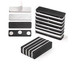 12 paar magnetische gordijnsluitingen, verduisteringsgordijnaccessoires voor jaloezieën, gordijnsluiting met lijm, gordijnmagneten en clips voor verduisteringsgordijnen