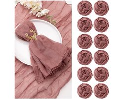 12-Pack Multifunctionele Tafelservetten 20 × 20 Inch voor Bruiloft en Diner