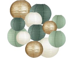 12 papieren lantaarns – perfecte decoratie voor bruiloften, verjaardagen, babyfeestjes en tuinen