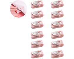 12 stuks Dekbedpinnen - Bed Sheet Holders - Quilt Clips - Dekbedovertrek Clips - Attachment Comforter - Quilt Fixing Clips - Om rommelige lakens te organiseren - Roze