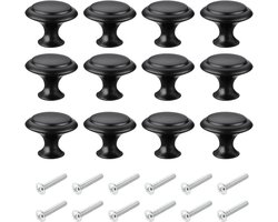 12 Stuks Ladeknoppen in Paddenstoelvorm, Kastknoppen voor Lades en Kasten met 12 Schroeven, Decoratieve Meubelaccessoires