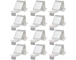 12 Stuks Ordner Accessoires Boekenkast Clips Kast Rek Beugel Clip Metalen Kast Plankclips Metalen Plankhouders Keukenkasten Plankclip