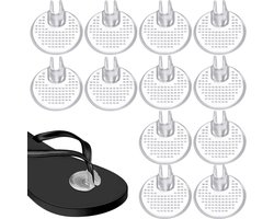 12 stuks siliconen teenslippers voor teenslippers, antislip tussen de tenen, transparante teenspreider, herbruikbaar