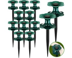 12 Stuks Tuinslanggeleider - Tuinslang Geleider - Slanggeleider Tuinslang - Met Grondpin - Tuinslanggeleiderspiesen - Bloemvormige - Houdt De Tuinslang Uit Bloemperken - Plantbescherming - Voor Landbouw, Gazons, Tuinen, Binnenplaatsen en Kassen