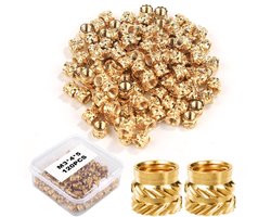120 Stks 3D Printing Messing Moeren, M3x4x5mm Threaded Heat Set Inserts Gekartelde Messing Moeren Warmte-inbedding Moer voor 3D Printing Onderdelen Loptop Automotive Plastic Shell