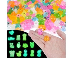 120 Stuks Hars Mini Dieren, Diverse Stijlen, Kleurrijke Miniatuur Figuren voor DIY, Miniatuurtuin, Aquariums en Poppenhuis