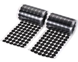 120 stuks zelfklevend anti-kras meubelvilt voor meubels rond zelfklevende stoelbeenbeschermer meubelschuifbaar anti-kras vilt voor stoel bank tafel - zwart - 15MM,20MM,25MM