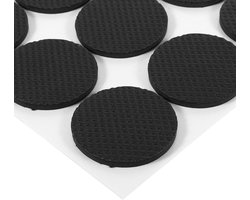 12pcs Ronde Zwarte Antislip Zelfklevende Rubber Voetjes Beschermers voor Meubels - Kasten - Kleine Apparaten - Elektronica - Foto Lijsten - Laden