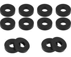12st NO.3 Tankdopafdichtingen voor Coleman 220, Premium Fluorine Rubber Lantaarns en Kachels Tankdoppen Olie- en Hoge Temperatuurbestendige Praktische Vervangende Accessoires(Zwart)