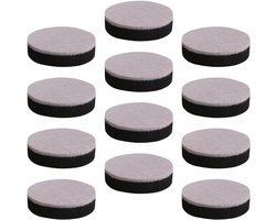 12stuks - Meubelverhogers - Meubelverhoger Set - Bedverhoger - erstelbare meubelpoten - sterke ruimtebesparende verhoger - Viltjes - Zelfklevend - Vilt Meubelverhoger Ronde - voor meubelpoten - meubelpoten om te lijmen
