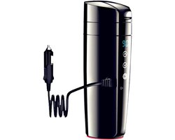 12V 350ML draagbare reizen elektrische beker, 12V 80W elektrische waterkokers, compacte reisauto elektrische waterbeker, met 304 roestvrijstalen voering, één sleutelbediening, voor warm water