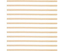 12x Decoratieve Houten Kralenlijst voor Meubels en Interieur, 40cm DIY Houten Sierlijst