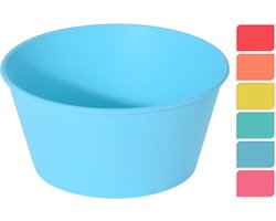12x Gekleurde schaaltjes/kommetjes kunststof 13 cm - Campingservies/picknickservies